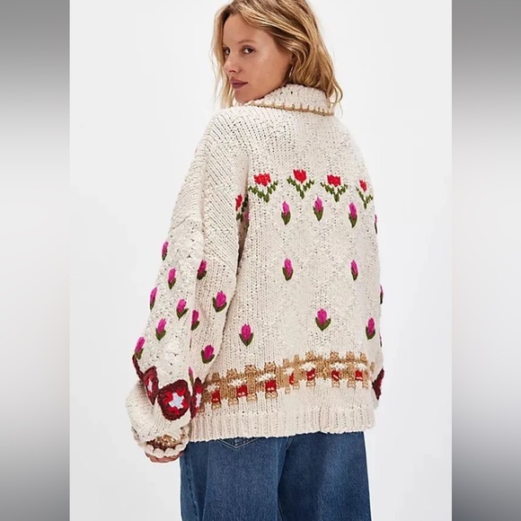 Free People Rosebud Cardi • DISCONTINUED $298 • Small (Fits Large) - Picture 2 of 5